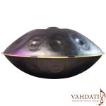 Kaxen 17-Note Handpan – E Hijaz / A Double Harmonic, Nitrided Stainless Steel, Matte Black, with Hard Case & Oil - Image 3