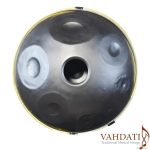 Kaxen 17-Note Handpan – E Hijaz / A Double Harmonic, Nitrided Stainless Steel, Matte Black, with Hard Case & Oil - Image 4