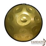 Kaxen 10-Note Handpan – Nitrided Stainless Steel, Gold Finish, with Hard Case & Oil - Image 3